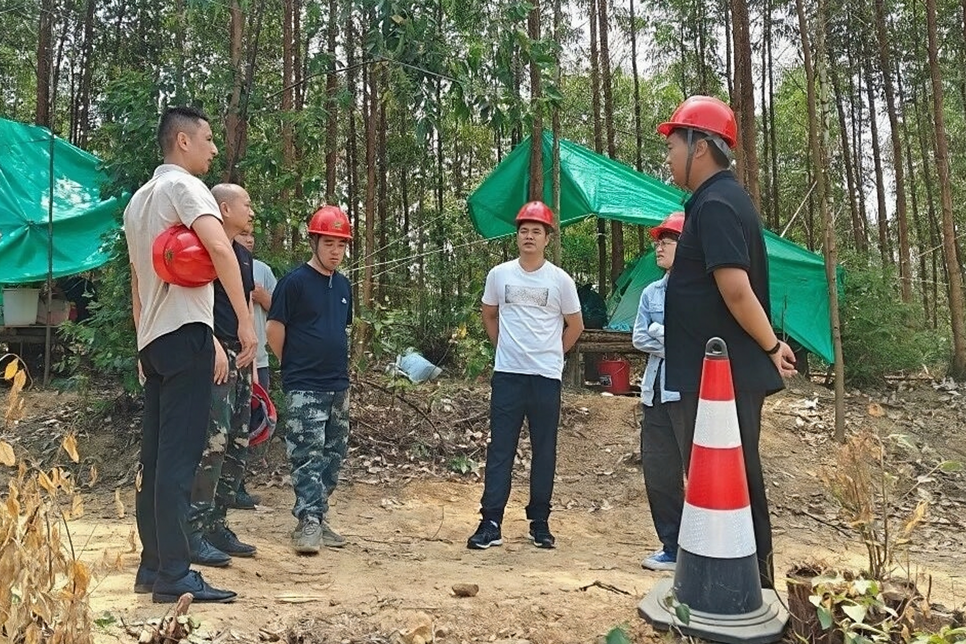 廖长琨深入柳城伐区检查工作